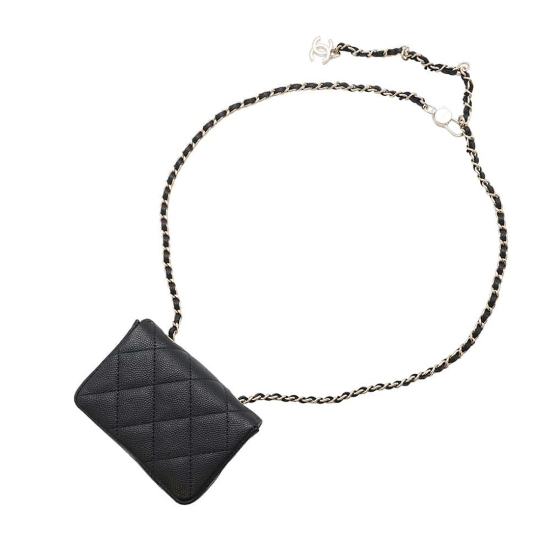CHANEL - シャネル ウエストポーチ ベルトバッグ キャビアスキン CHANEL - シャネル ウエストポーチ ベルトバッグ キャビアスキン