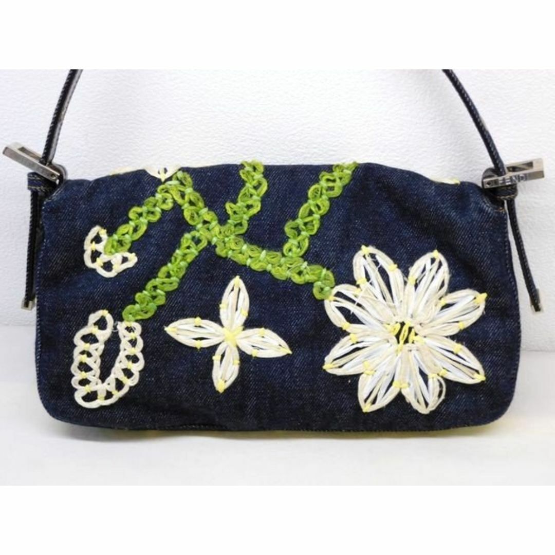 FENDI - 美品 フェンディ □ バケット フラワー 花 デニム FENDI - 美品 フェンディ □ バケット フラワー 花 デニム