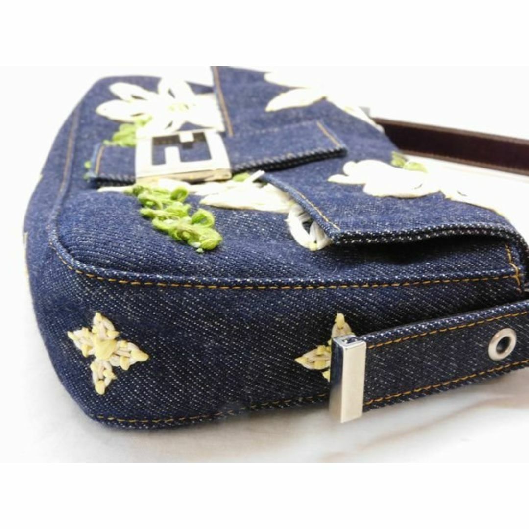 FENDI - 美品 フェンディ □ バケット フラワー 花 デニム FENDI - 美品 フェンディ □ バケット フラワー 花 デニム