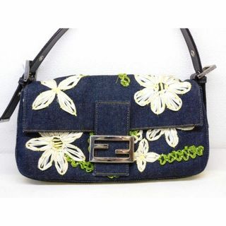 FENDI - 美品 フェンディ □ バケット フラワー 花 デニム FENDI - 美品 フェンディ □ バケット フラワー 花 デニム