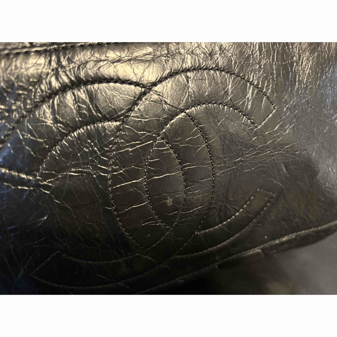 CHANEL - CHANEL チェーンショルダーバッグ レザー ブラック CHANEL - CHANEL チェーンショルダーバッグ レザー ブラック