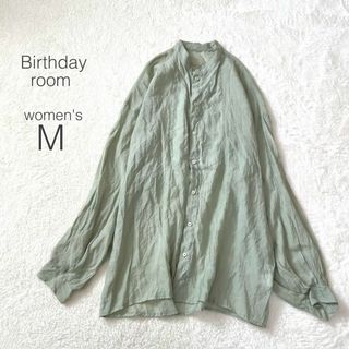 美品✨バースデイルーム オーバーサイズシアーシャツ 丈長め 長袖 ゆるだぼ【M】(シャツ/ブラウス(長袖/七分))
