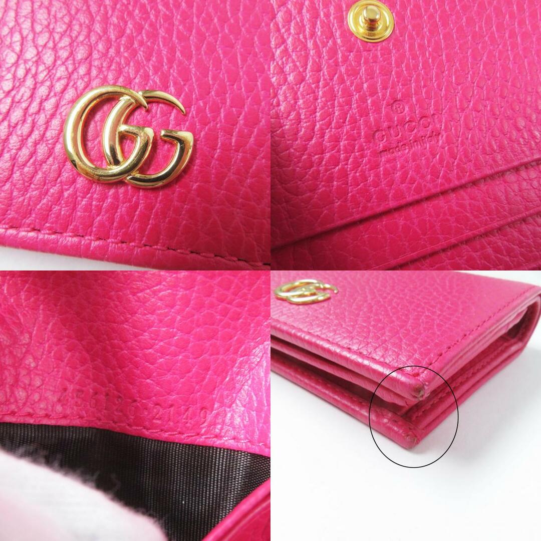 GUCCI - 極美品◎GUCCI グッチ 456126 GGマーモント レザー ミニ GUCCI - 極美品◎GUCCI グッチ 456126 GGマーモント レザー ミニ