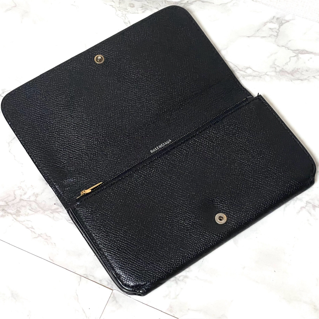 バレンシアガ エブリデイ レザー ロング ウォレット BALENCIAGA バレンシアガ エブリデイ フラップ ウォレット 長財布