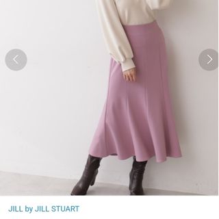 ジルバイジルスチュアート(JILL by JILLSTUART)のタグ付き！試着のみ！ピンクラベンダー・JILLbyJILLSTUART・スカート(ロングスカート)