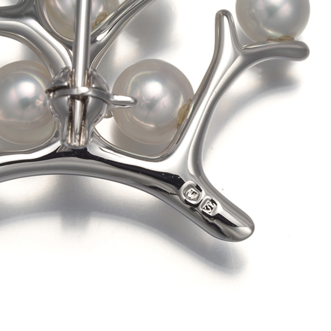 MIKIMOTO - ミキモト ブローチ パール 真珠 4.0-5.3mm 幸福の木 MIKIMOTO - ミキモト ブローチ パール 真珠 4.0-5.3mm 幸福の木
