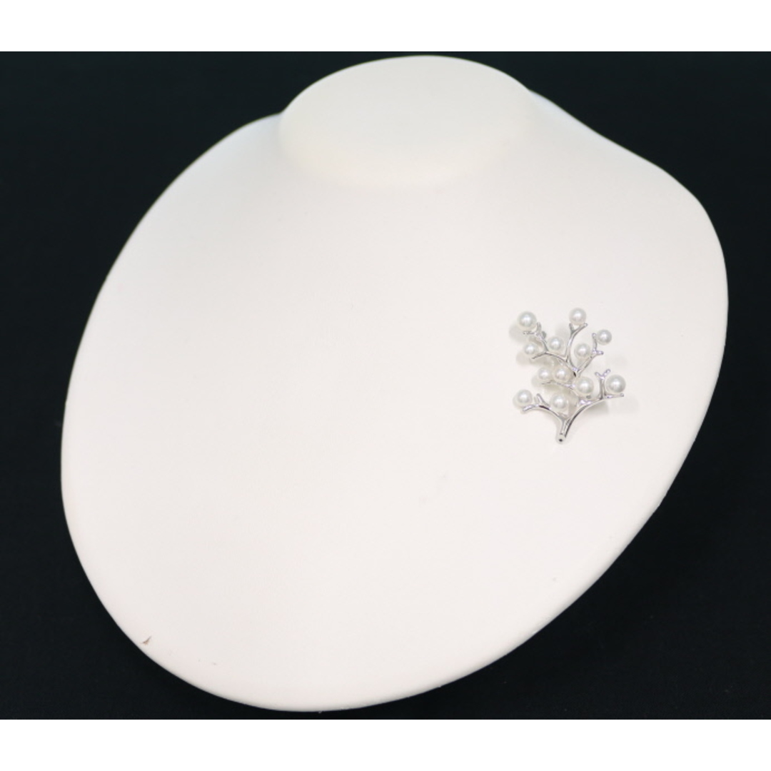 MIKIMOTO - ミキモト ブローチ パール 真珠 4.0-5.3mm 幸福の木 MIKIMOTO - ミキモト ブローチ パール 真珠 4.0-5.3mm 幸福の木