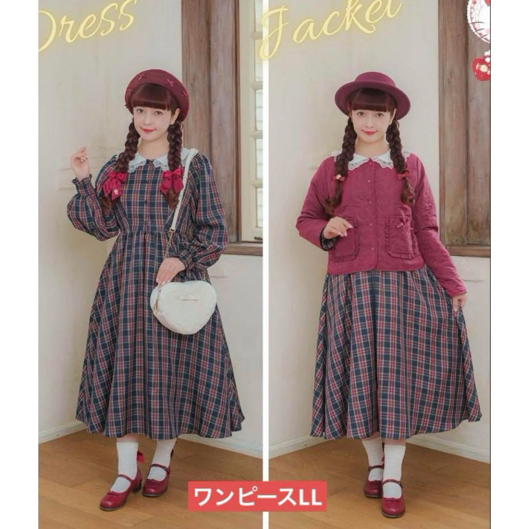 しまむら - 青木美沙子 サンリオ ワンピース キティ チェック しまむら - 青木美沙子 サンリオ ワンピース キティ チェック