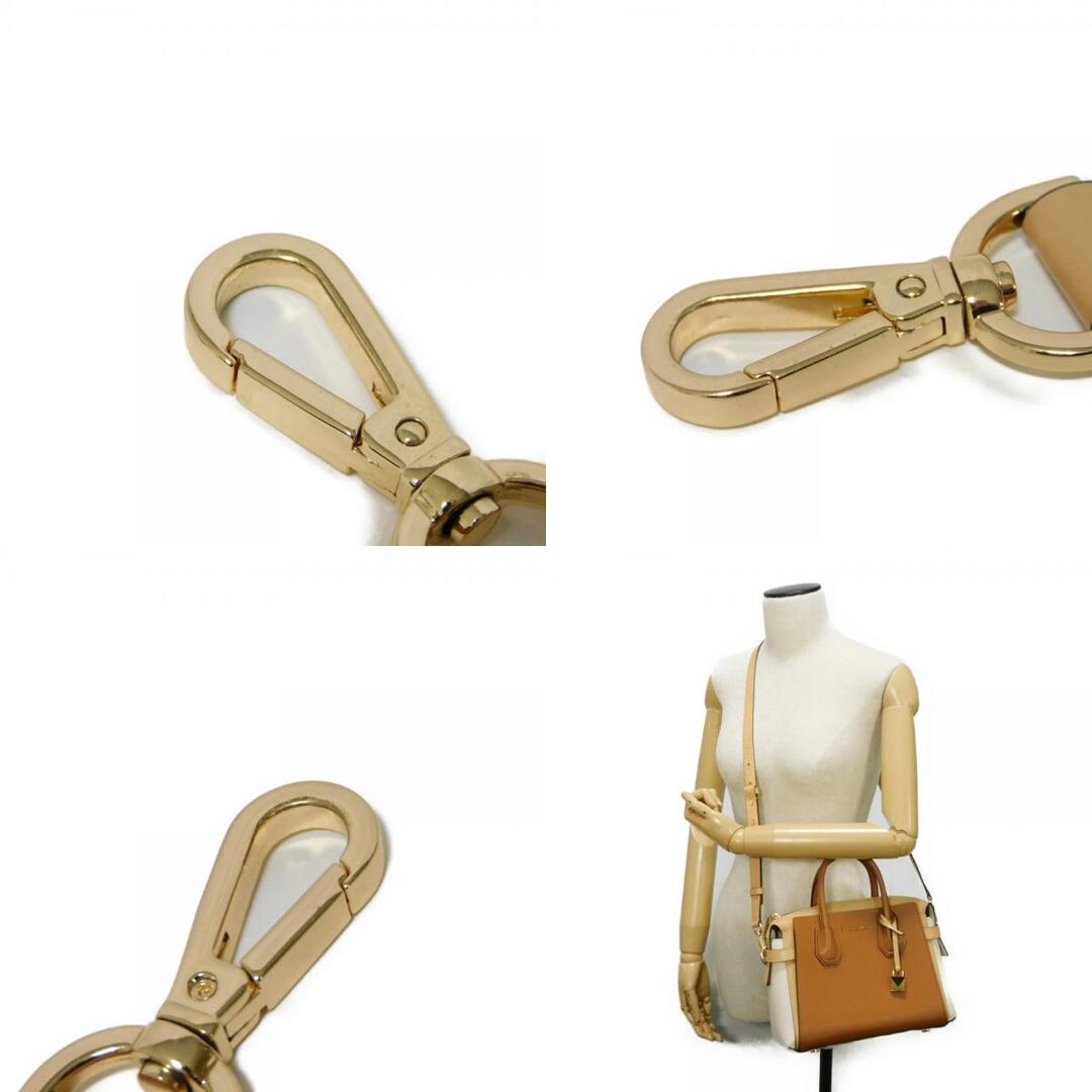 MICHAEL KORS(マイケルコース)のMichael Kors マイケルコース ベルティッド サッチェル スモール トップジップ ブラウン ホワイト 2WAY ショルダーバッグ ロゴ メタル トリコロール ハンドバッグ 30S9GM9SIT レディースのバッグ(ハンドバッグ)の商品写真