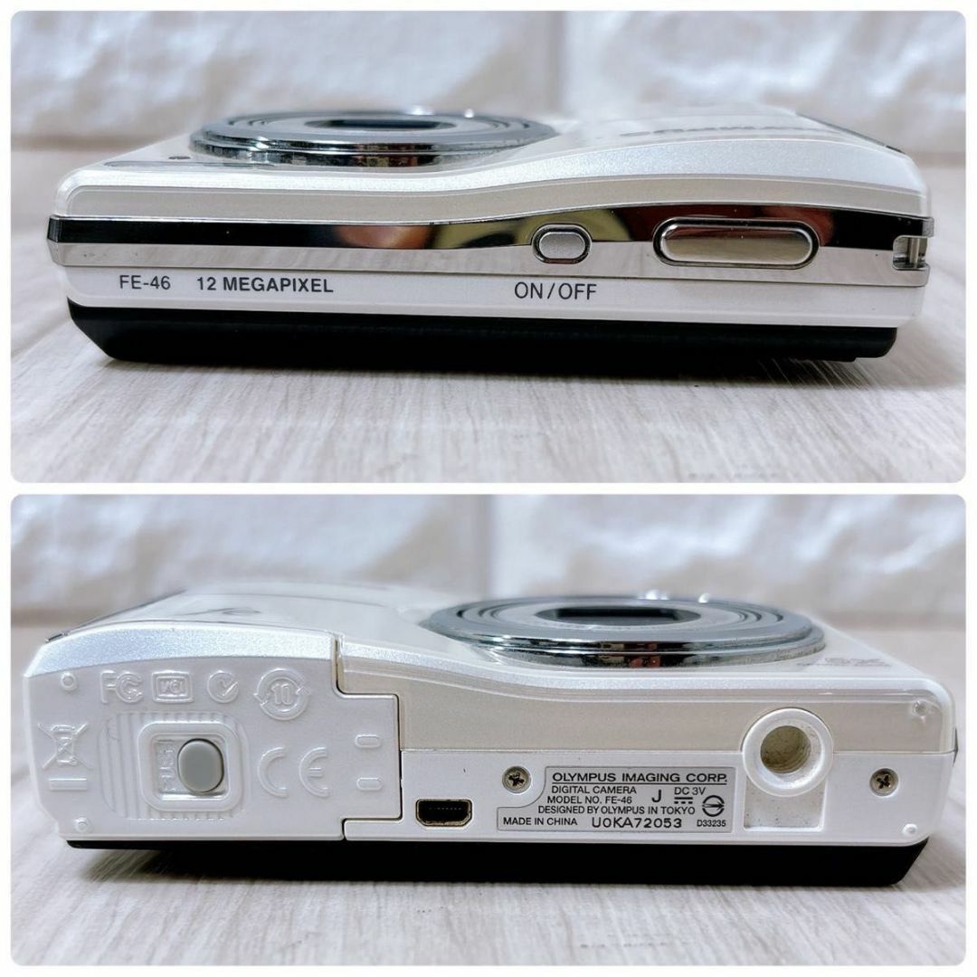 OLYMPUS - OLYMPUS コンパクトデジタルカメラ FE-46 ホワイト OLYMPUS - OLYMPUS コンパクトデジタルカメラ FE-46 ホワイト