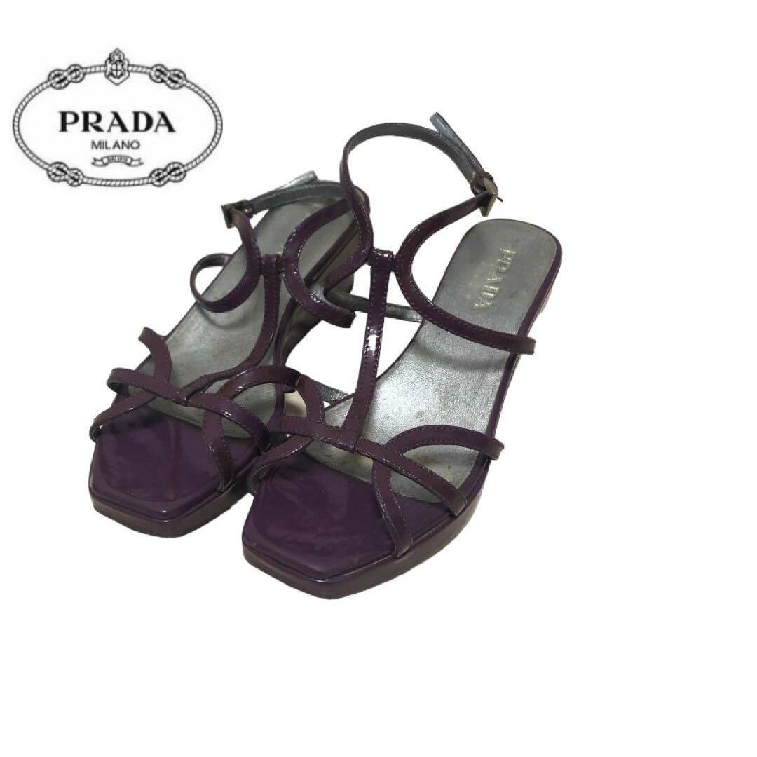 PRADA - PRADA ◇ プラダ サンダル パープル レディースの通販 PRADA - PRADA ◇ プラダ サンダル パープル レディースの通販