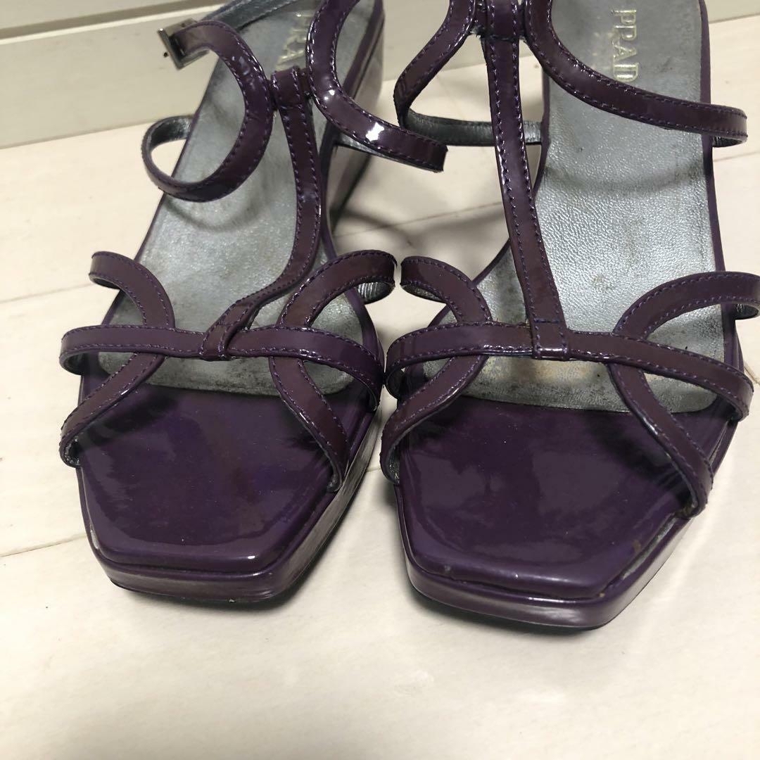 PRADA - PRADA ◇ プラダ サンダル パープル レディースの通販 PRADA - PRADA ◇ プラダ サンダル パープル レディースの通販