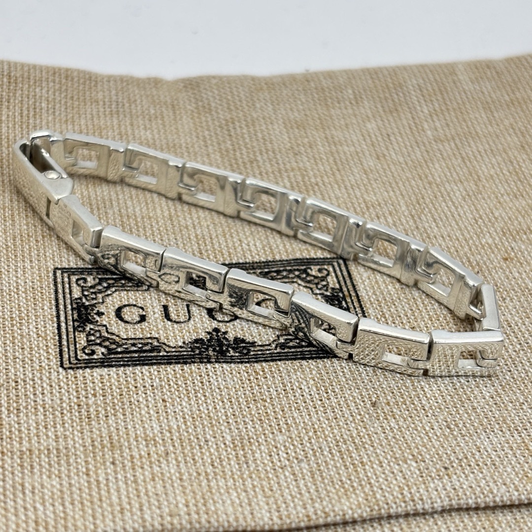 GUCCI - 【新品磨き】old GUCCI Gシェイプ ブレスレット GUCCI - 【新品磨き】old GUCCI Gシェイプ ブレスレット