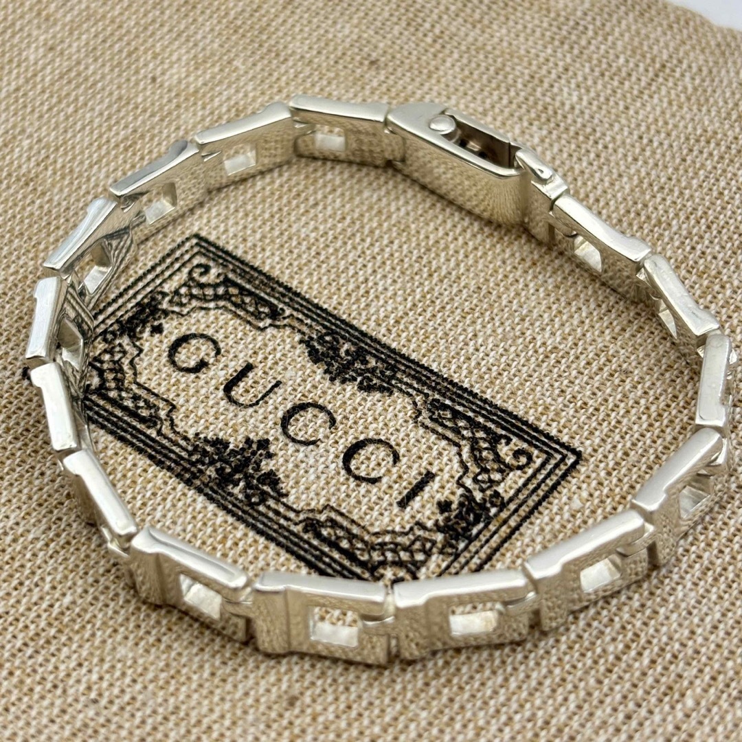 GUCCI - 【新品磨き】old GUCCI Gシェイプ ブレスレット GUCCI - 【新品磨き】old GUCCI Gシェイプ ブレスレット