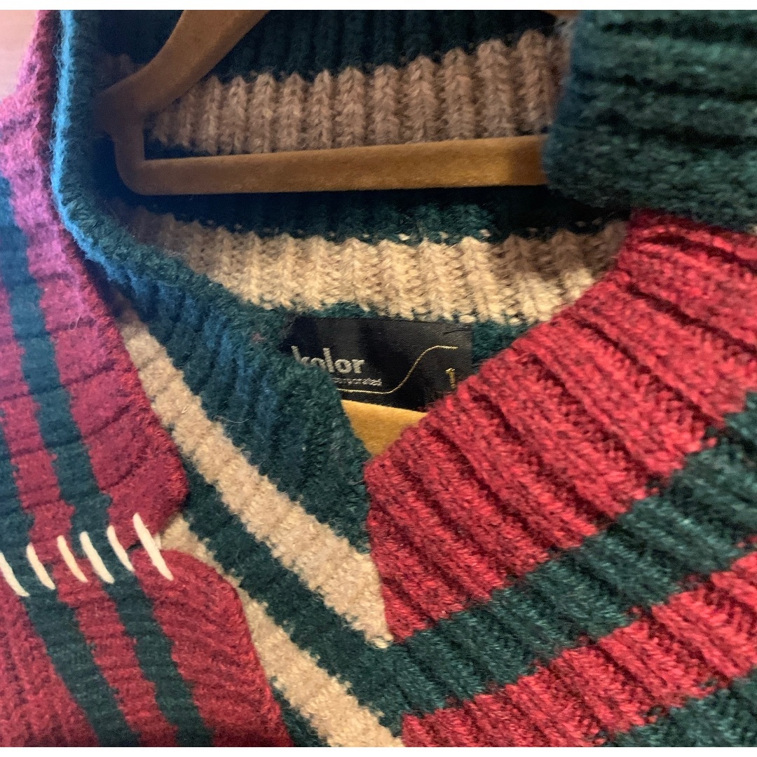 kolor 19aw クレイジーパターンニット size1 kolor 19aw クレイジーパターンニット size1