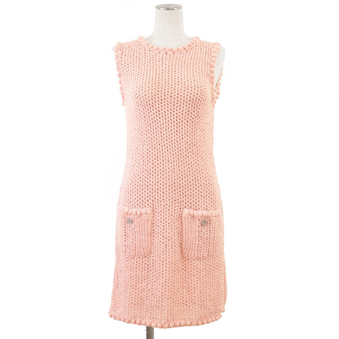 CHANEL - CHANEL シャネル ワンピース ニット P55744 ロゴ CHANEL - CHANEL シャネル ワンピース ニット P55744 ロゴ