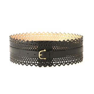 BVLGARI - BVLGARI ロゴマニア ラウンドバックルベルト ベージュ BVLGARI - BVLGARI ロゴマニア ラウンドバックルベルト ベージュ