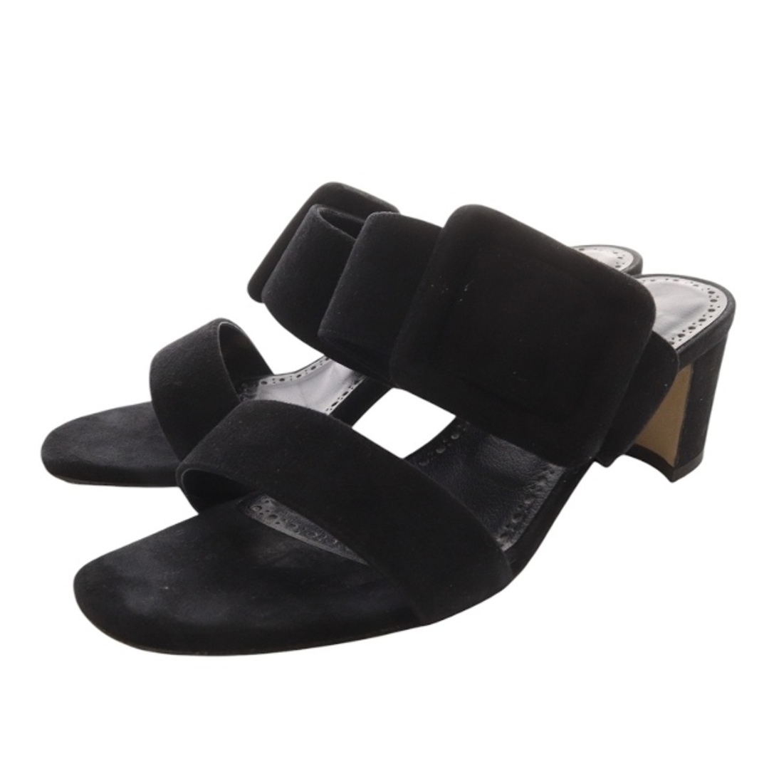 MANOLO BLAHNIK - マノロブラニク TITUBANEW バックル スエード MANOLO BLAHNIK - マノロブラニク TITUBANEW バックル スエード