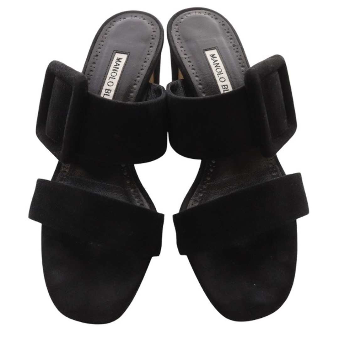MANOLO BLAHNIK - マノロブラニク TITUBANEW バックル スエード MANOLO BLAHNIK - マノロブラニク TITUBANEW バックル スエード