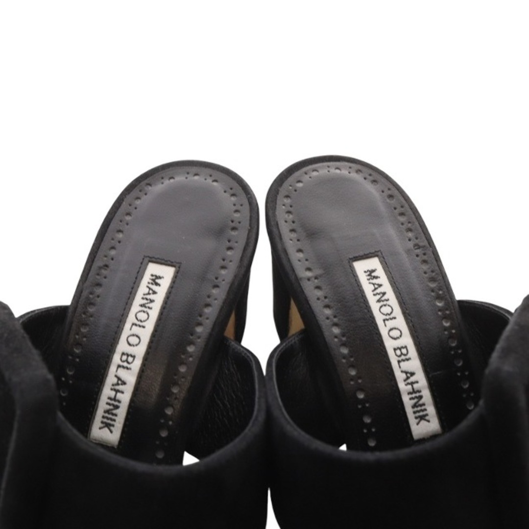 MANOLO BLAHNIK - マノロブラニク TITUBANEW バックル スエード MANOLO BLAHNIK - マノロブラニク TITUBANEW バックル スエード