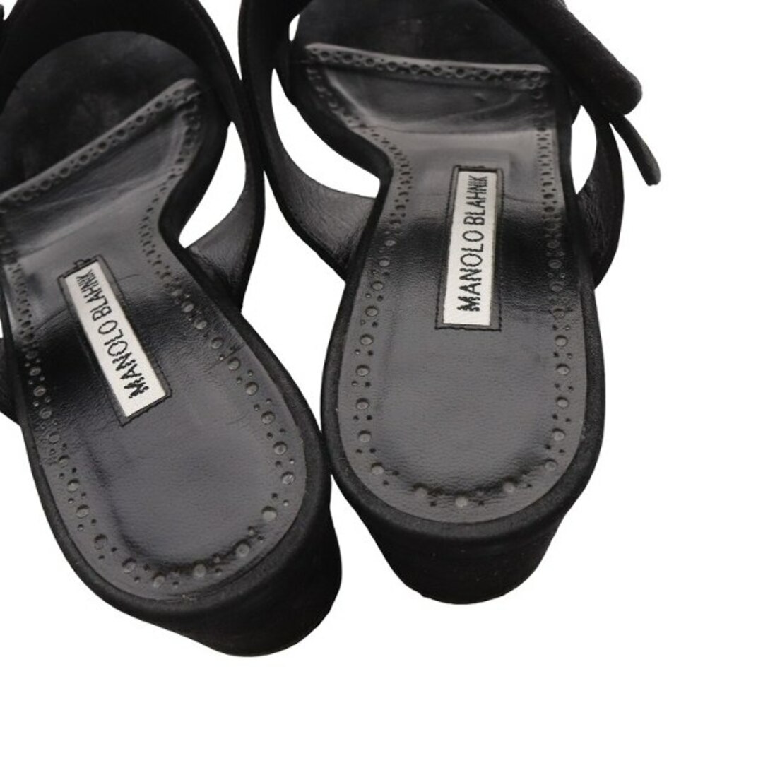 MANOLO BLAHNIK - マノロブラニク TITUBANEW バックル スエード MANOLO BLAHNIK - マノロブラニク TITUBANEW バックル スエード