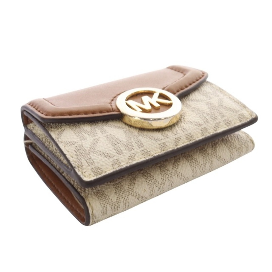 MICHAEL KORS - マイケルコース 財布 三つ折り ロゴ 茶色 MICHAEL KORS - マイケルコース 財布 三つ折り ロゴ 茶色