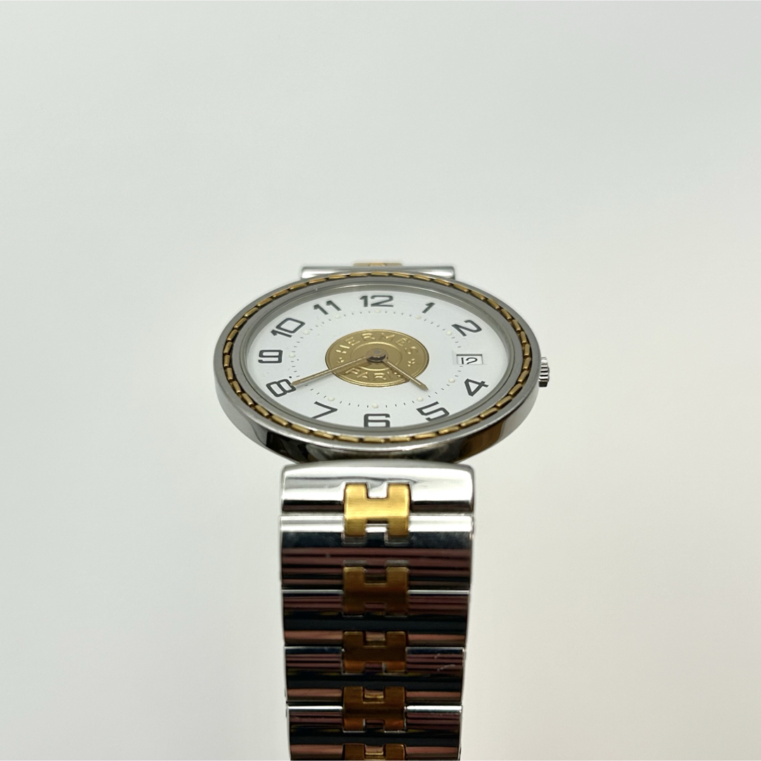 HERMES - 美品 HERMES エルメス セリエ コンビ メンズ 時計 HERMES - 美品 HERMES エルメス セリエ コンビ メンズ 時計