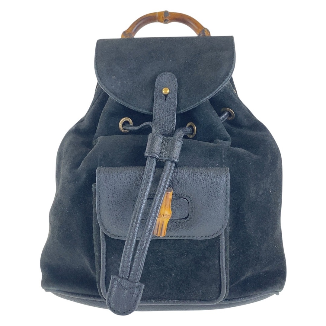 GUCCI - GUCCI グッチ ヴィンテージ バンブー ブラック 黒 GUCCI - GUCCI グッチ ヴィンテージ バンブー ブラック 黒