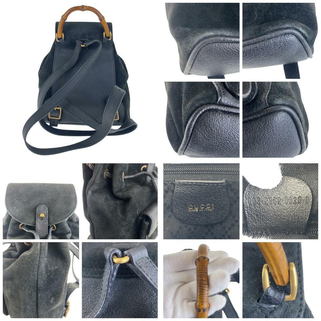 GUCCI - GUCCI グッチ ヴィンテージ バンブー ブラック 黒 GUCCI - GUCCI グッチ ヴィンテージ バンブー ブラック 黒