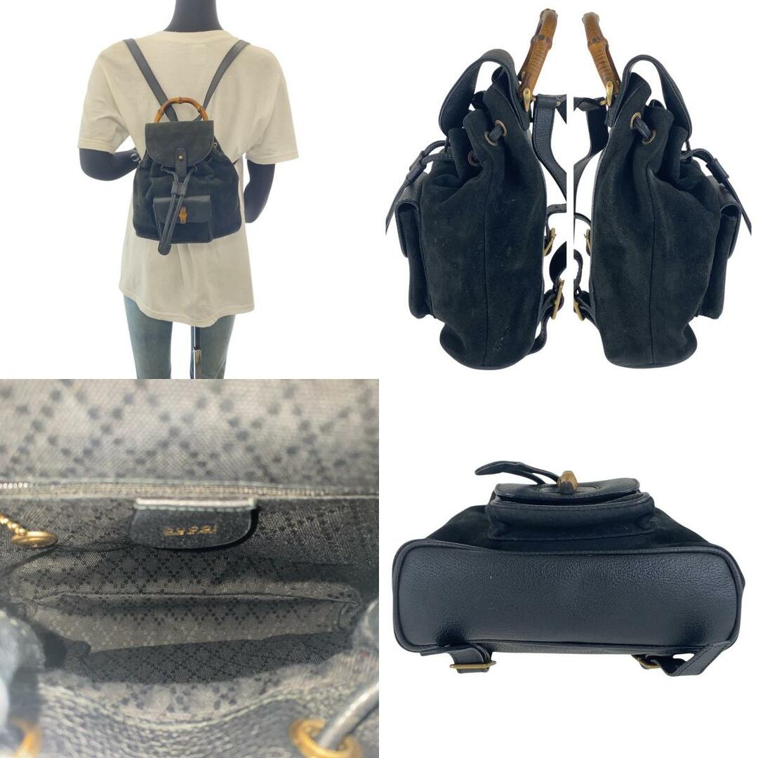 GUCCI - GUCCI グッチ ヴィンテージ バンブー ブラック 黒 GUCCI - GUCCI グッチ ヴィンテージ バンブー ブラック 黒