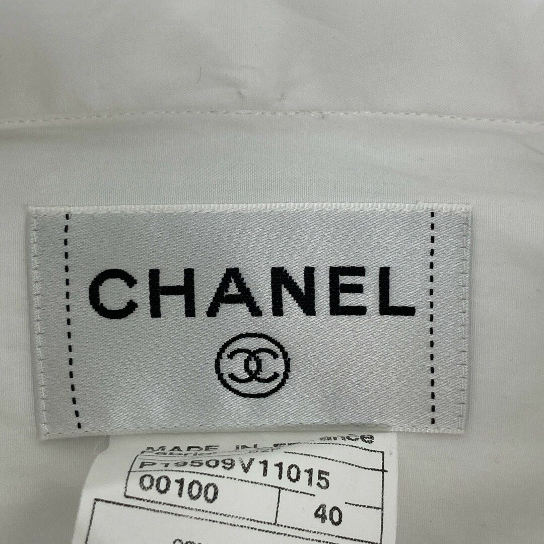 CHANEL - シャネル ホワイト 02P P19509V11015 パール釦 CHANEL - シャネル ホワイト 02P P19509V11015 パール釦