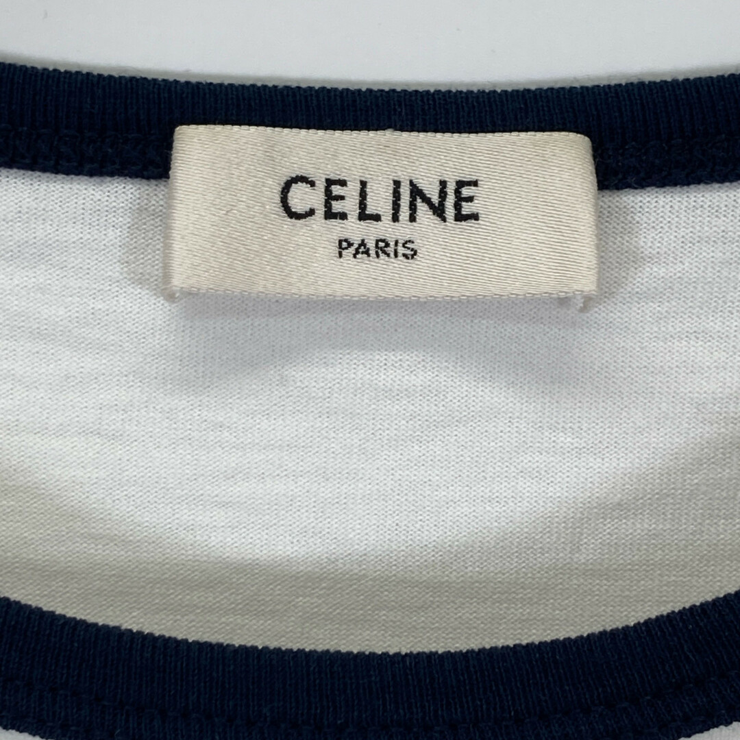 CELINE - セリーヌ ホワイト×ネイビー 2X872671Q トリオンフ T CELINE - セリーヌ ホワイト×ネイビー 2X872671Q トリオンフ T