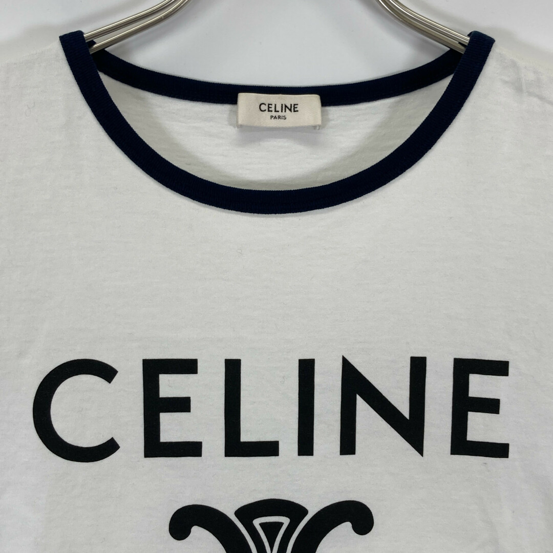 CELINE - セリーヌ ホワイト×ネイビー 2X872671Q トリオンフ T CELINE - セリーヌ ホワイト×ネイビー 2X872671Q トリオンフ T