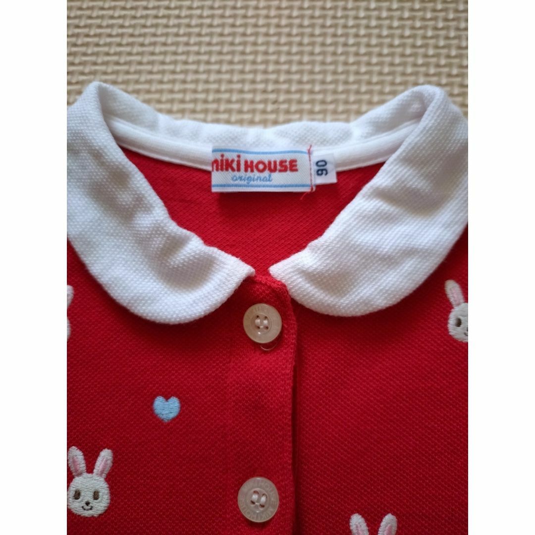 mikihouse - ミキハウス 半袖ワンピース ウサギ刺繍の通販 by mikihouse - ミキハウス 半袖ワンピース ウサギ刺繍の通販 by