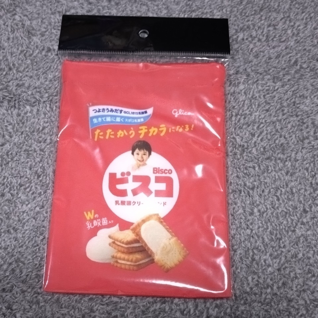 グリコ(グリコ)のビスコ 巾着袋 レディースのファッション小物(ポーチ)の商品写真