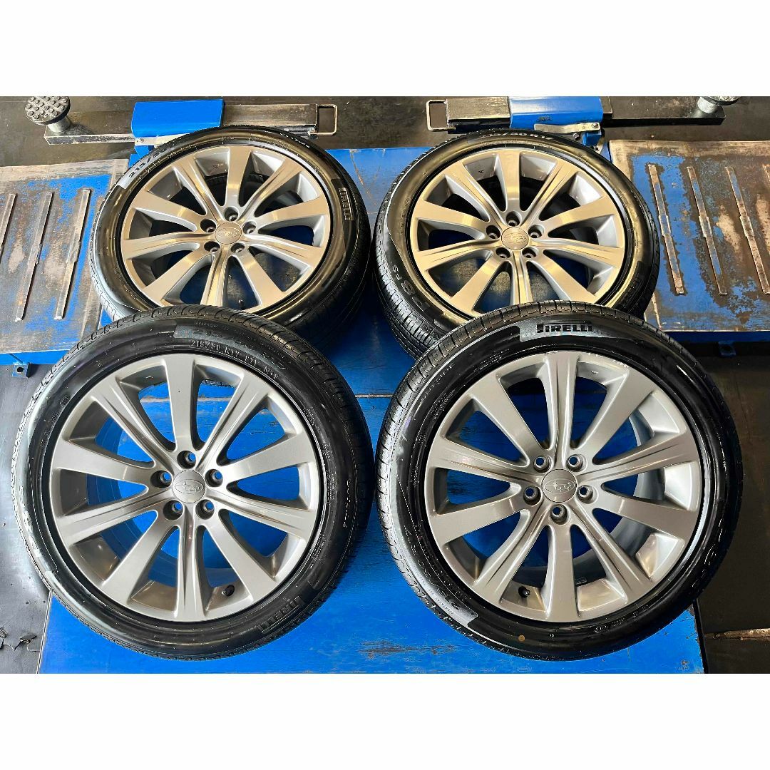 エクシーガ レガシィ スバル純正 215/50R17 4本ホイールセットの エクシーガ レガシィ スバル純正 215/50R17 4本ホイールセットの