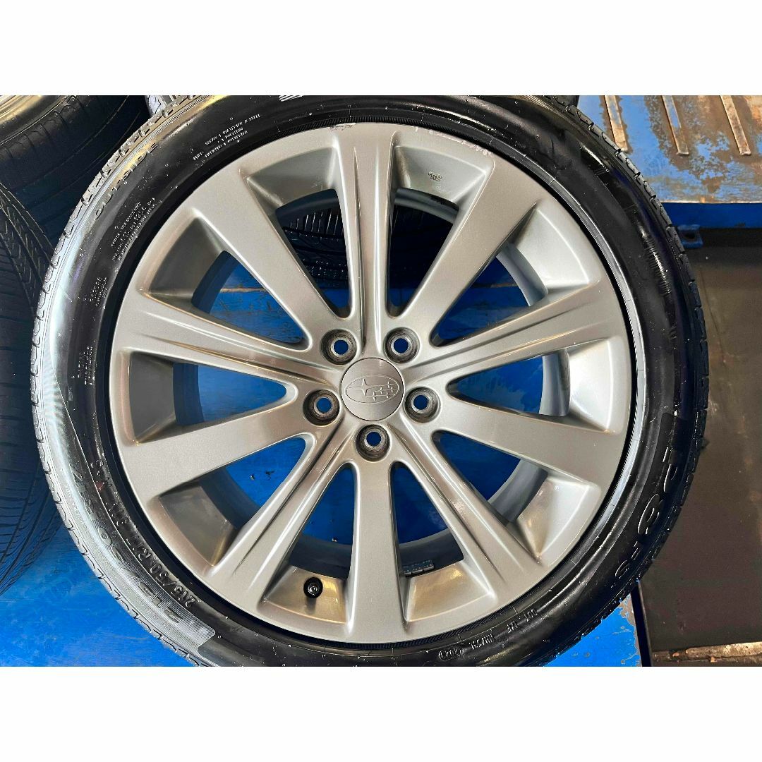 エクシーガ レガシィ スバル純正 215/50R17 4本ホイールセットの エクシーガ レガシィ スバル純正 215/50R17 4本ホイールセットの