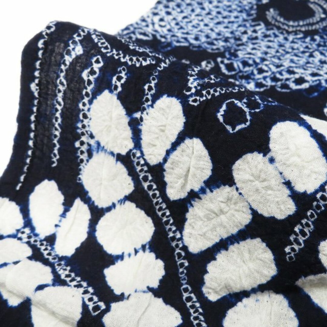 浴衣 着物 中古 木綿 夏物 カジュアル 有松鳴海絞り 花模様 桐 浴衣 着物 中古 木綿 夏物 カジュアル 有松鳴海絞り 花模様 桐
