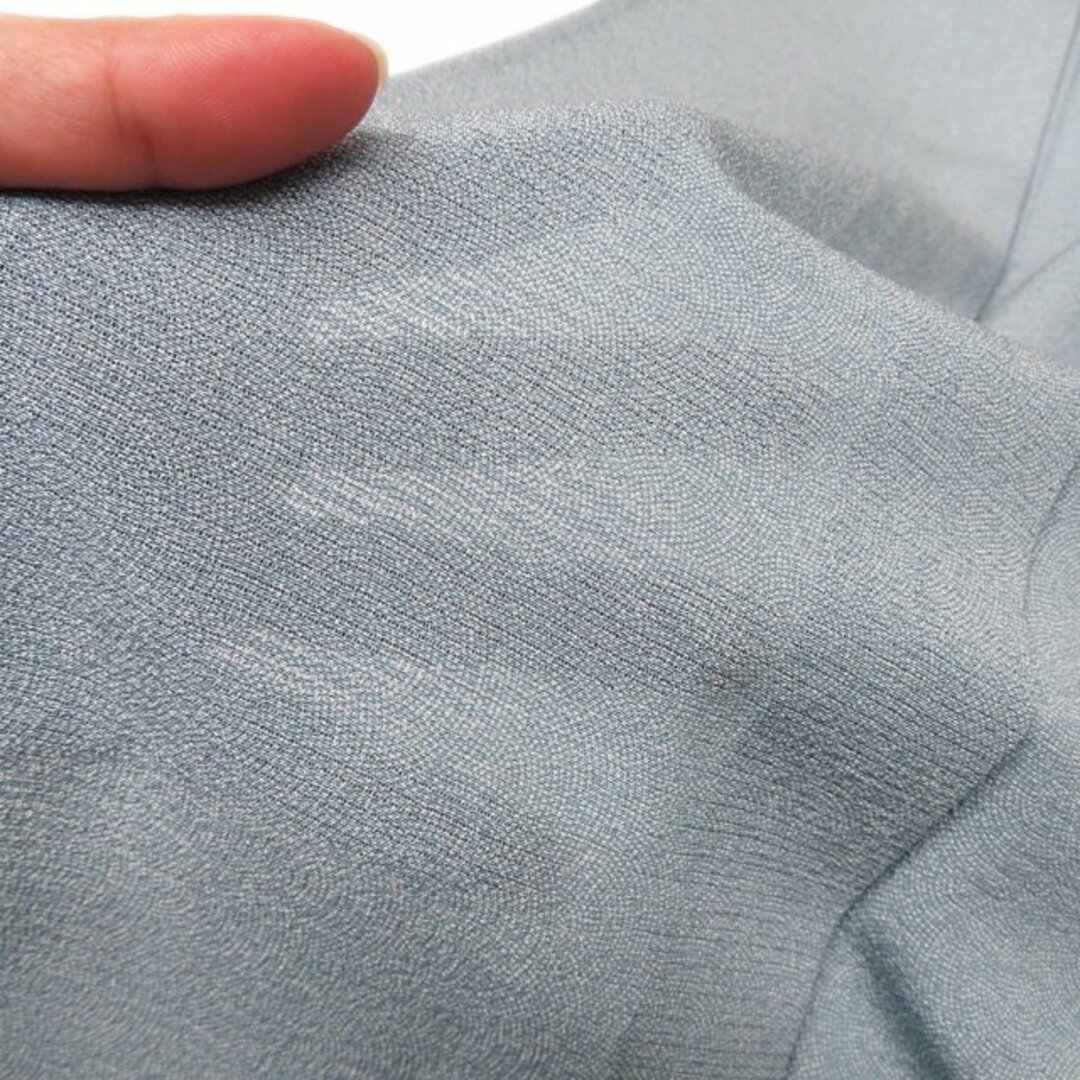 夏物 小紋 江戸小紋 着物 未使用 正絹 絽 紋付き 作家物 落款 鮫 夏物 小紋 江戸小紋 着物 未使用 正絹 絽 紋付き 作家物 落款 鮫