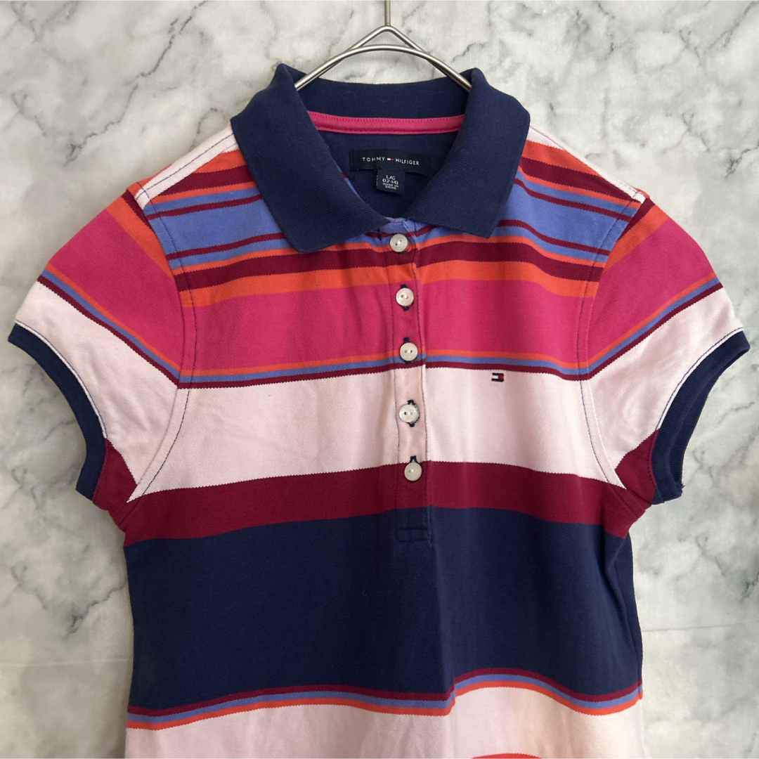 TOMMY HILFIGER - トミーヒルフィガー 膝丈ワンピース 襟付き TOMMY HILFIGER - トミーヒルフィガー 膝丈ワンピース 襟付き