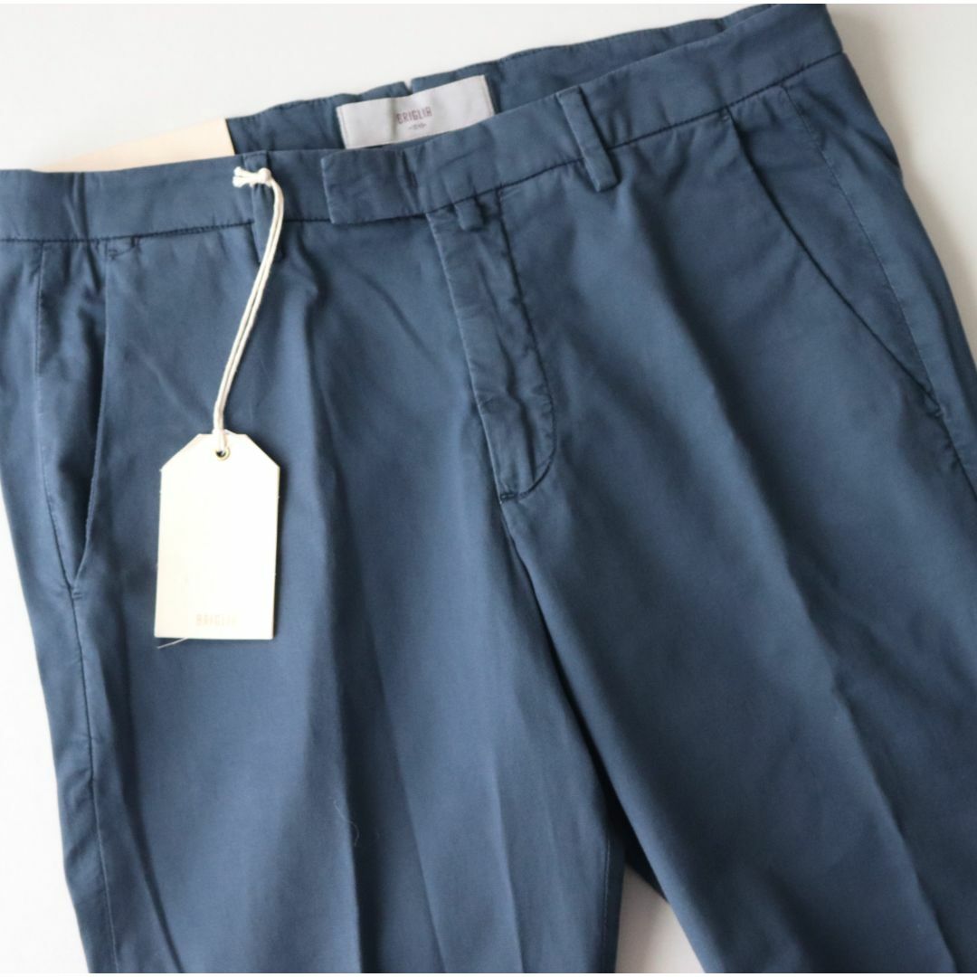 新品【ブリリア 1949】ストレッッチSLIM ノープリーツパンツ46 新品【ブリリア 1949】ストレッッチSLIM ノープリーツパンツ46