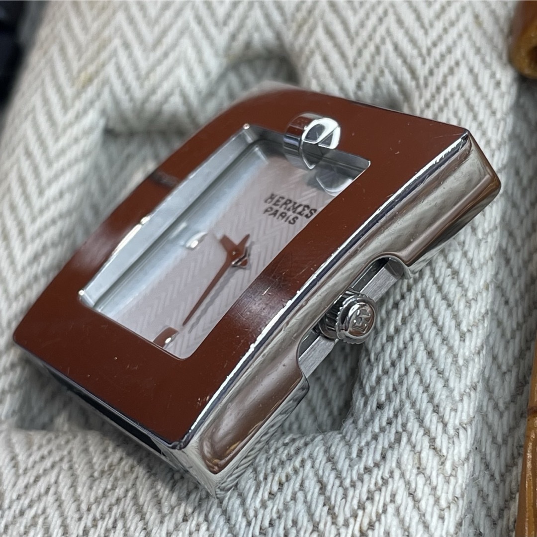 HERMES - 【正規品 可動】エルメス 腕時計 Hウォッチ スクエア HERMES - 【正規品 可動】エルメス 腕時計 Hウォッチ スクエア