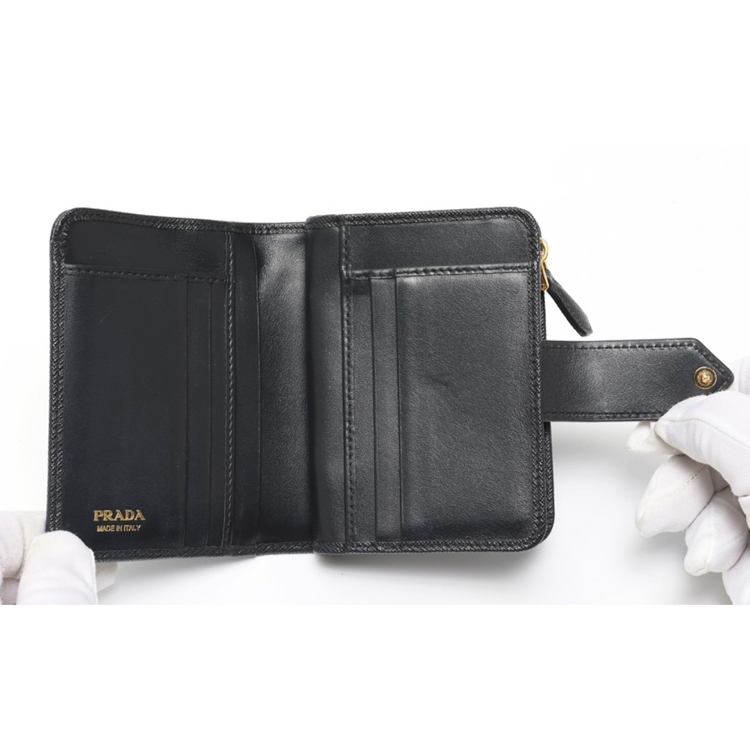 PRADA - プラダ / PRADA サフィアーノタブ 財布 / 二つ折り PRADA - プラダ / PRADA サフィアーノタブ 財布 / 二つ折り