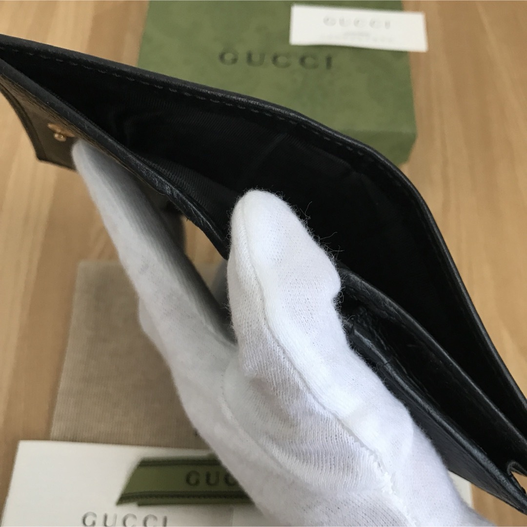 GUCCI - 美品 GUCCI グッチ GGマーモント 二つ折り財布 ミニ財布 GUCCI - 美品 GUCCI グッチ GGマーモント 二つ折り財布 ミニ財布