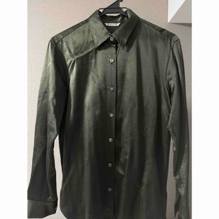 AURALEE - 【美品】auraleeオーラリーウール シルク シャツ 0の AURALEE - 【美品】auraleeオーラリーウール シルク シャツ 0の