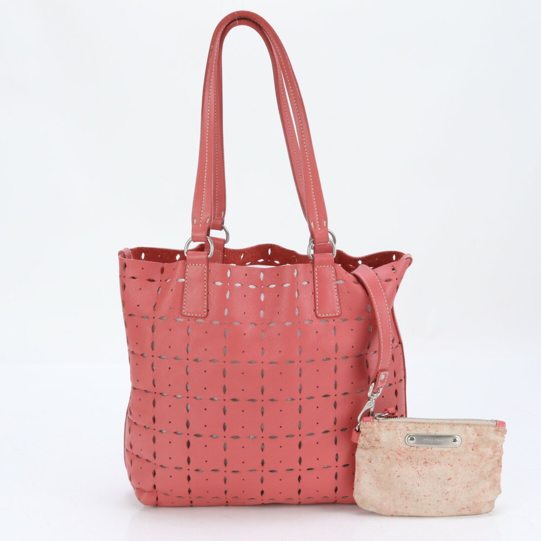 MIU MIU - 美品 名古屋三越購入 ミュウミュウ パンチング レザー MIU MIU - 美品 名古屋三越購入 ミュウミュウ パンチング レザー
