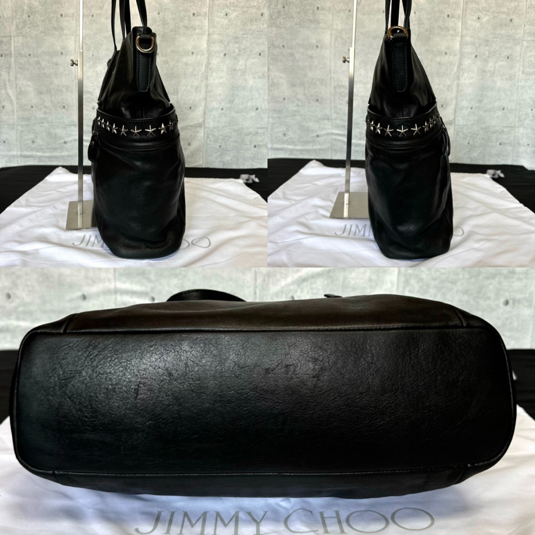 JIMMY CHOO - 【良品】JIMMY CHOO BALFOUR BLACK 2WAYトート JIMMY CHOO - 【良品】JIMMY CHOO BALFOUR BLACK 2WAYトート