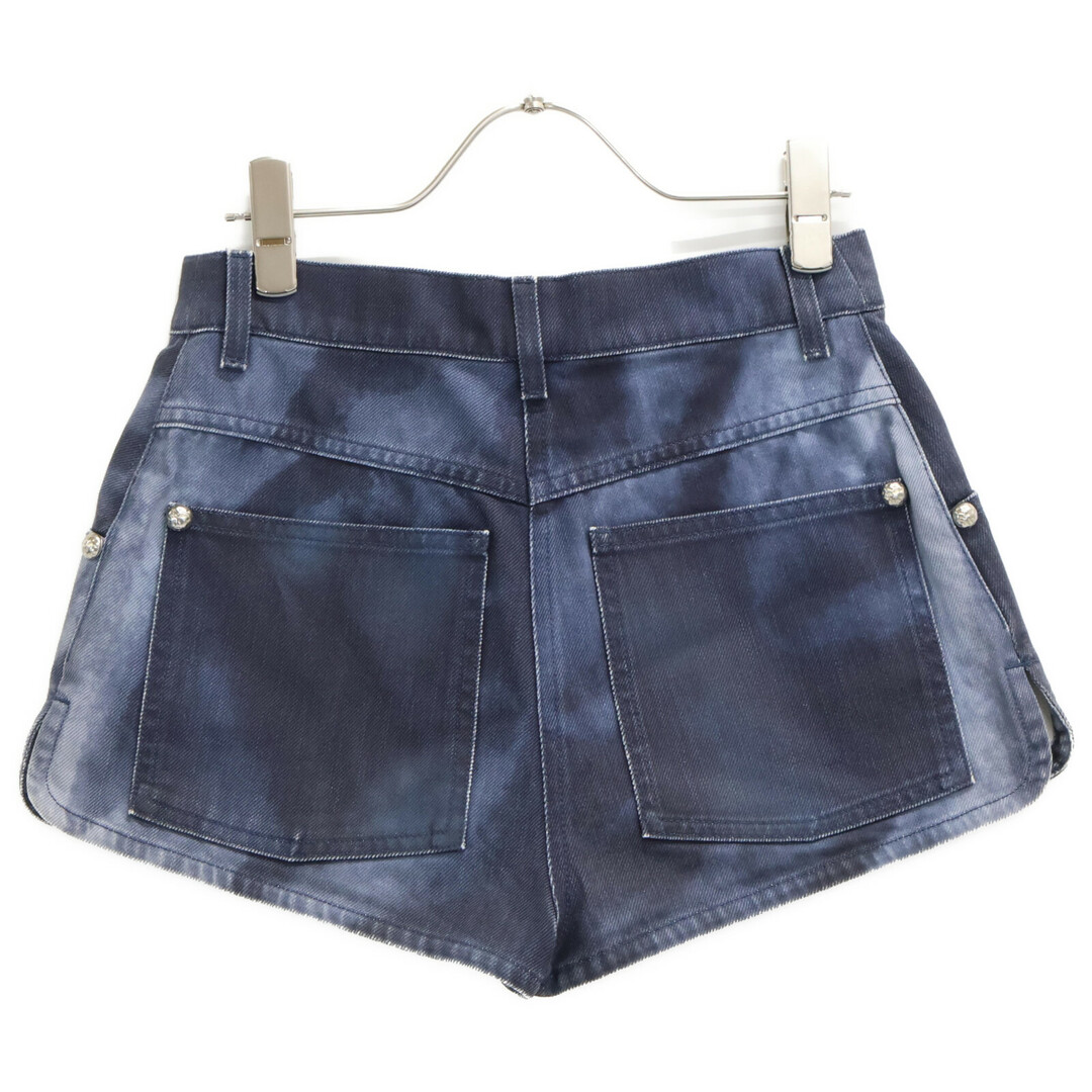 CHANEL - シャネル ブルー デニムショートパンツ P51041 34の CHANEL - シャネル ブルー デニムショートパンツ P51041 34の
