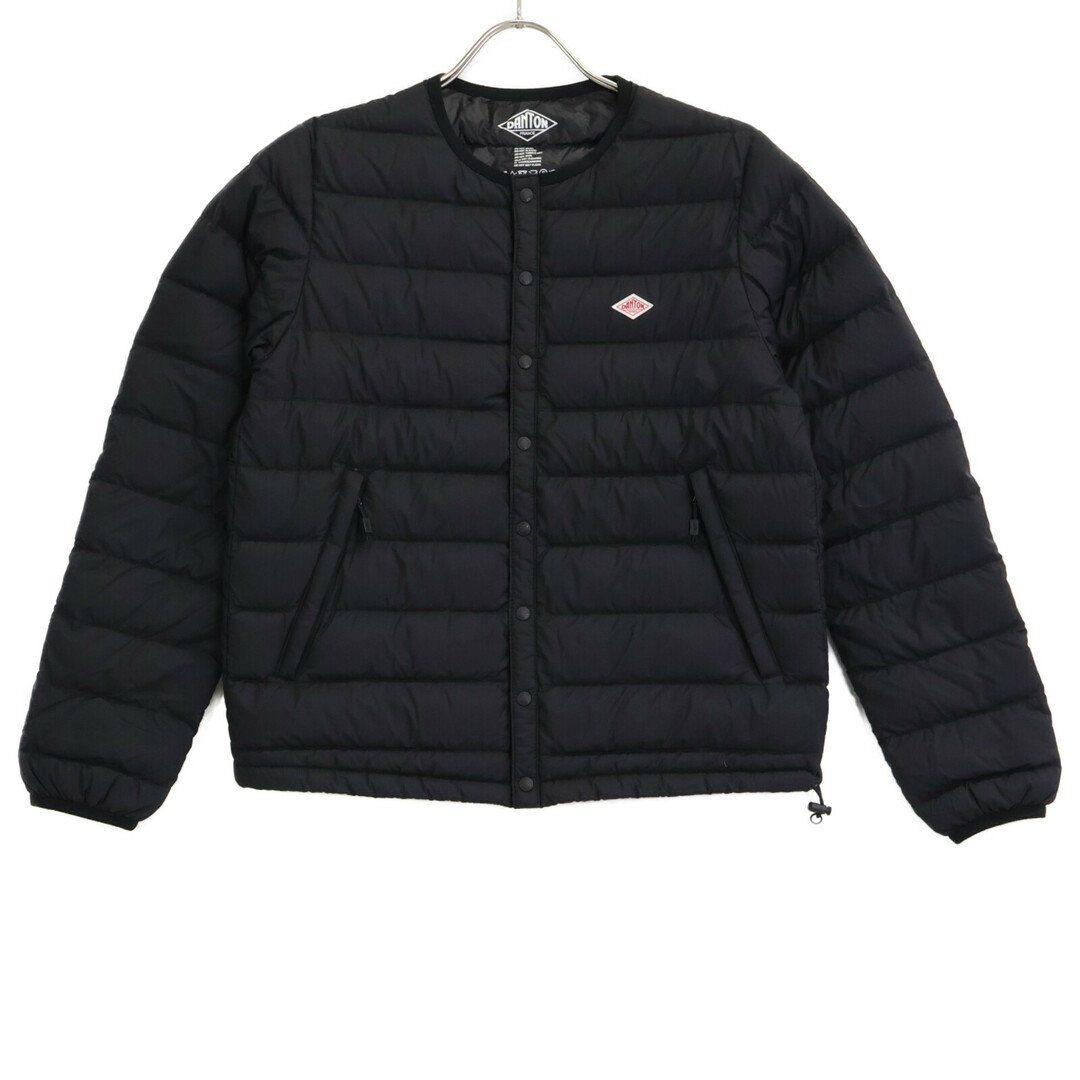 DANTON - ダントン KW32-115-02 ブラック ノーカラー ダウンジャケット XSの DANTON - ダントン KW32-115-02 ブラック ノーカラー ダウンジャケット XSの