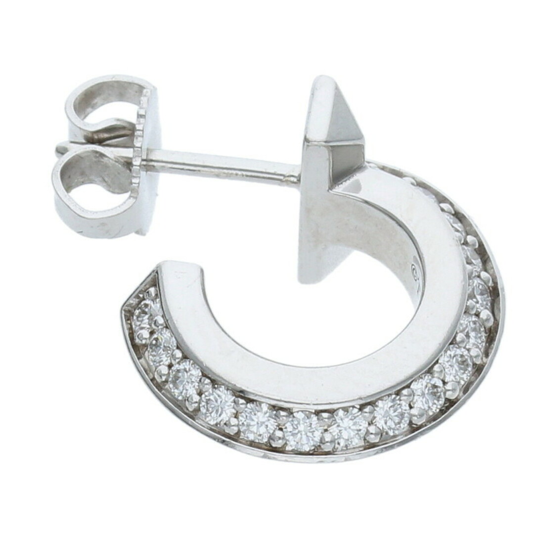 Tiffany & Co. - ティファニー Tワンフープ K18WGダイヤピアス Tiffany & Co. - ティファニー Tワンフープ K18WGダイヤピアス